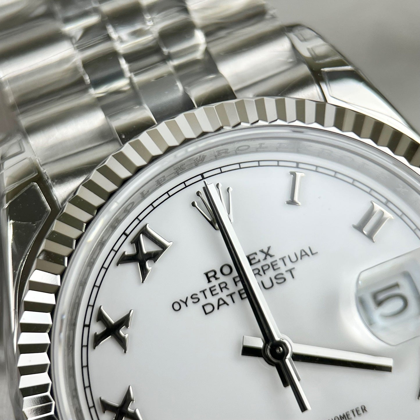 Réplica Rolex Datejust M126234-0025 36MM 1:1 Melhor Edição VS Fábrica de Aço Inoxidável