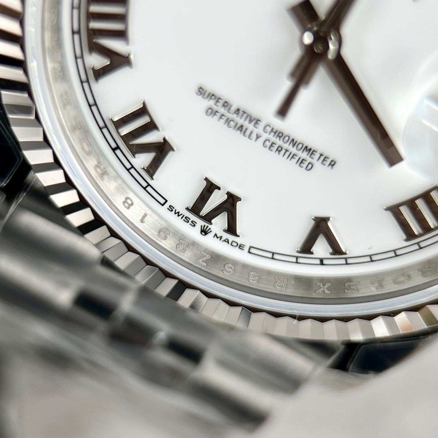 Réplica Rolex Datejust M126234-0025 36MM 1:1 Melhor Edição VS Fábrica de Aço Inoxidável