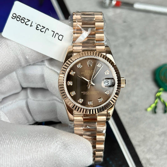 Rolex Datejust 31 278275 envuelto en oro rosa de 18k 1:1 mejor edición reloj réplica de la UE