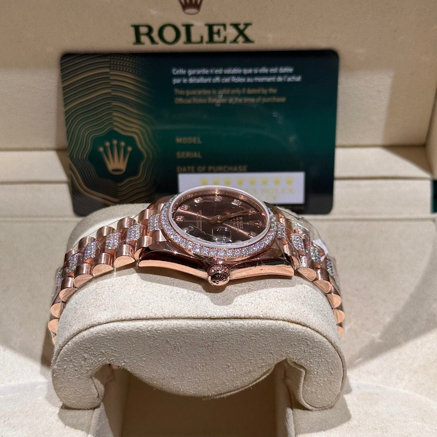 Rolex Datejust 31 278275 wrapped 18k rose gold and diamonds 1:1 best edition