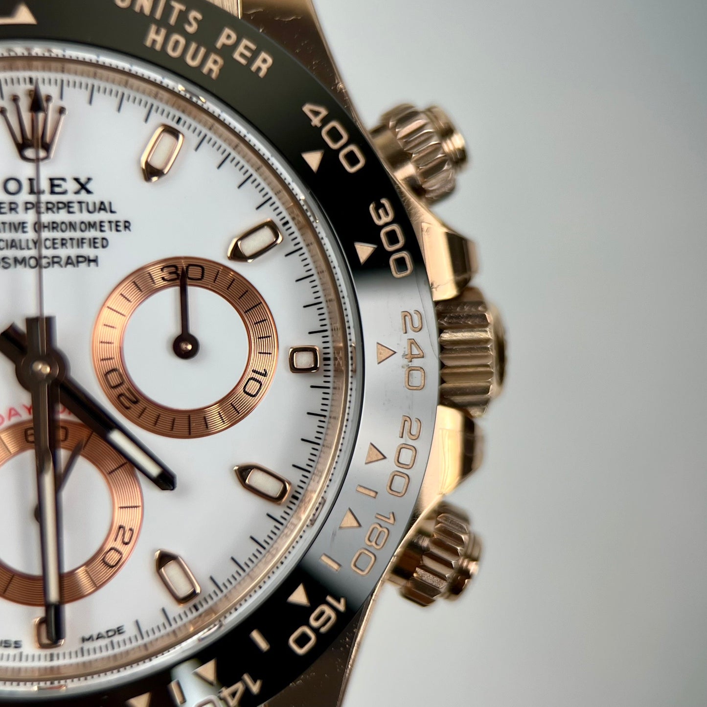 Rolex Daytona M116505-0010 1:1 Meilleure édition BT Factory Bracelet en caoutchouc or rose