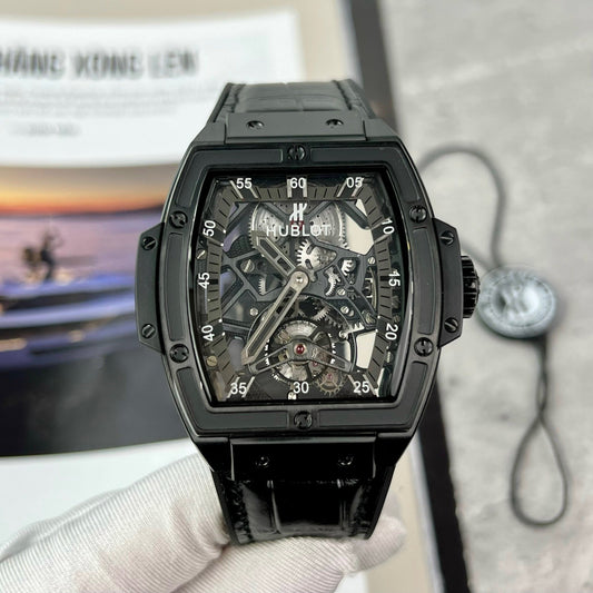 Replica Hublot Masterpiece Tourbillon 906.ND.0129.VR.AES12 1:1 Best Edition Black PVD Swiss HUB 9006