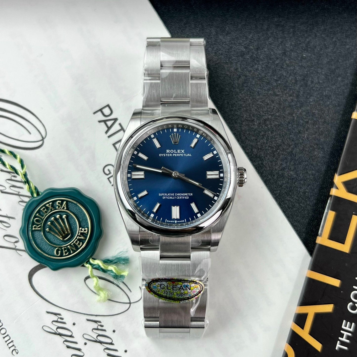 Rolex Oyster Perpetual M126000-0003 36MM 1:1 Best Edition Clean Factory Blue dial