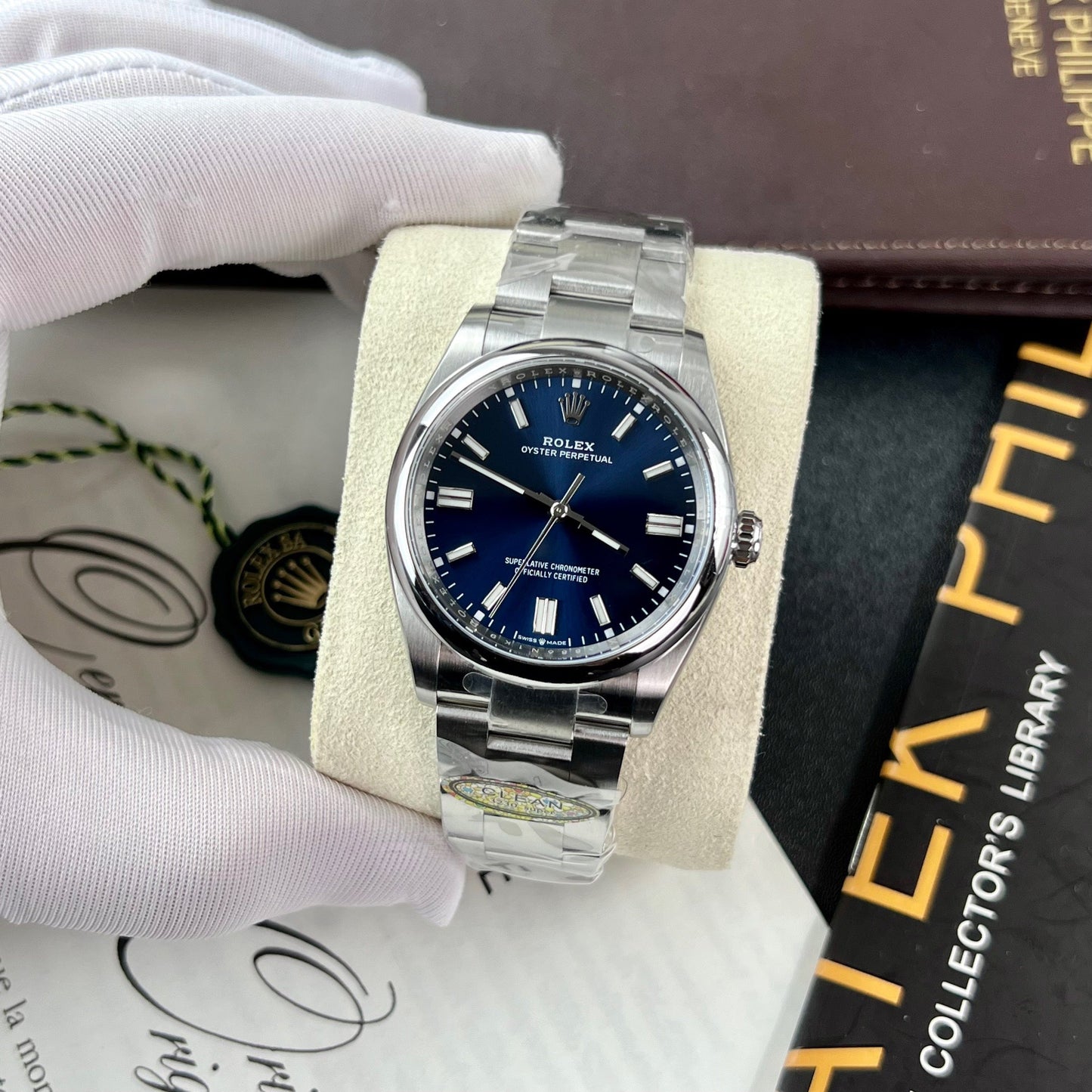 Rolex Oyster Perpetual M126000-0003 36MM 1:1 Best Edition Clean Factory Blue dial