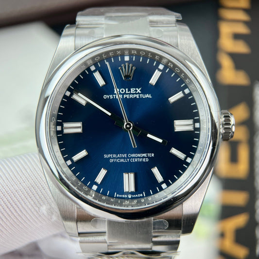 Rolex Oyster Perpetual M126000-0003 36MM 1:1 Best Edition VS Factory mostrador azul