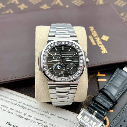 Patek Philippe Nautilus 5712GR 1:1 Meilleure édition GR Factory Cadran gris