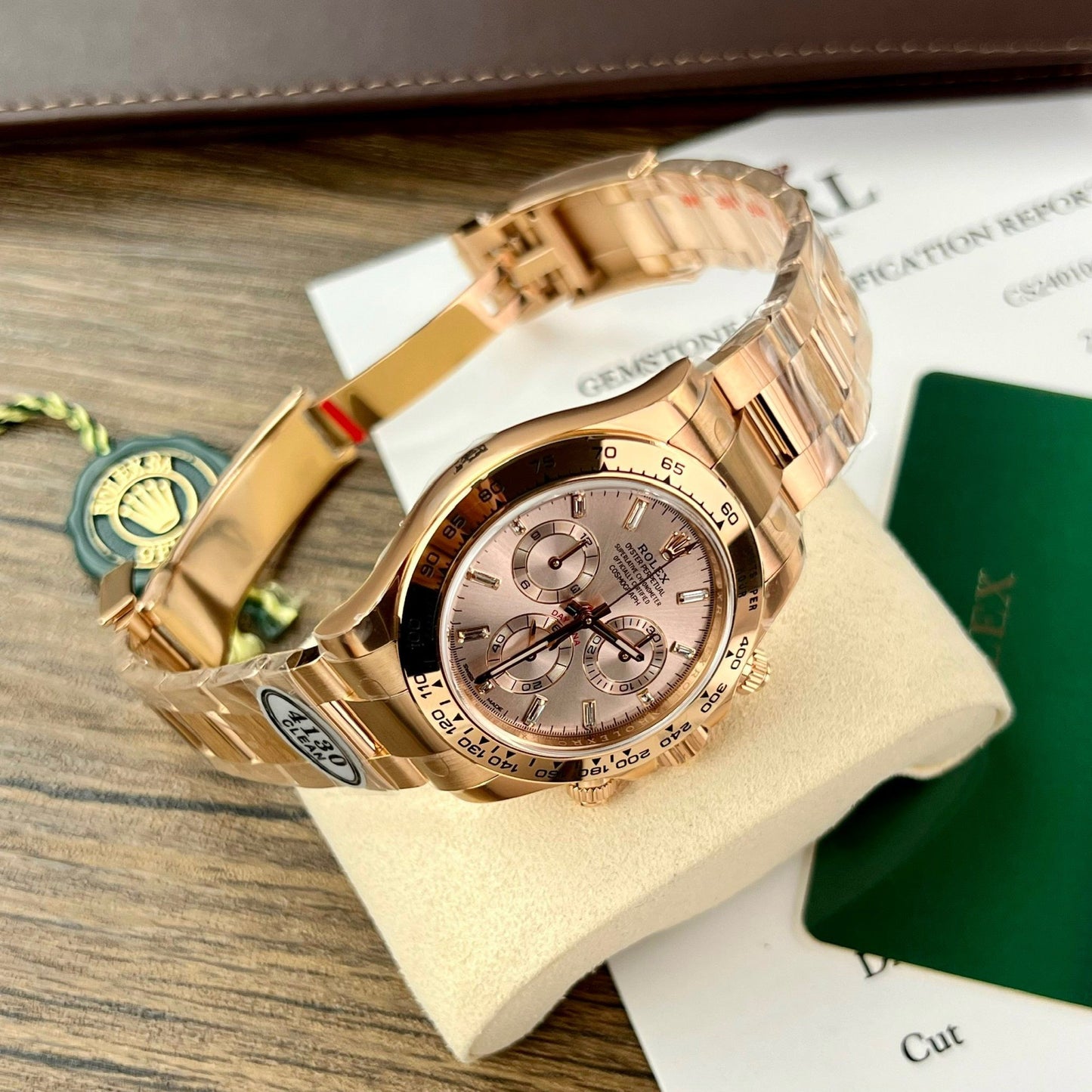 Rolex Cosmograph Daytona 40 mm Or Everose 116505 1: 1 Meilleure édition Clean Factory Version la plus récente