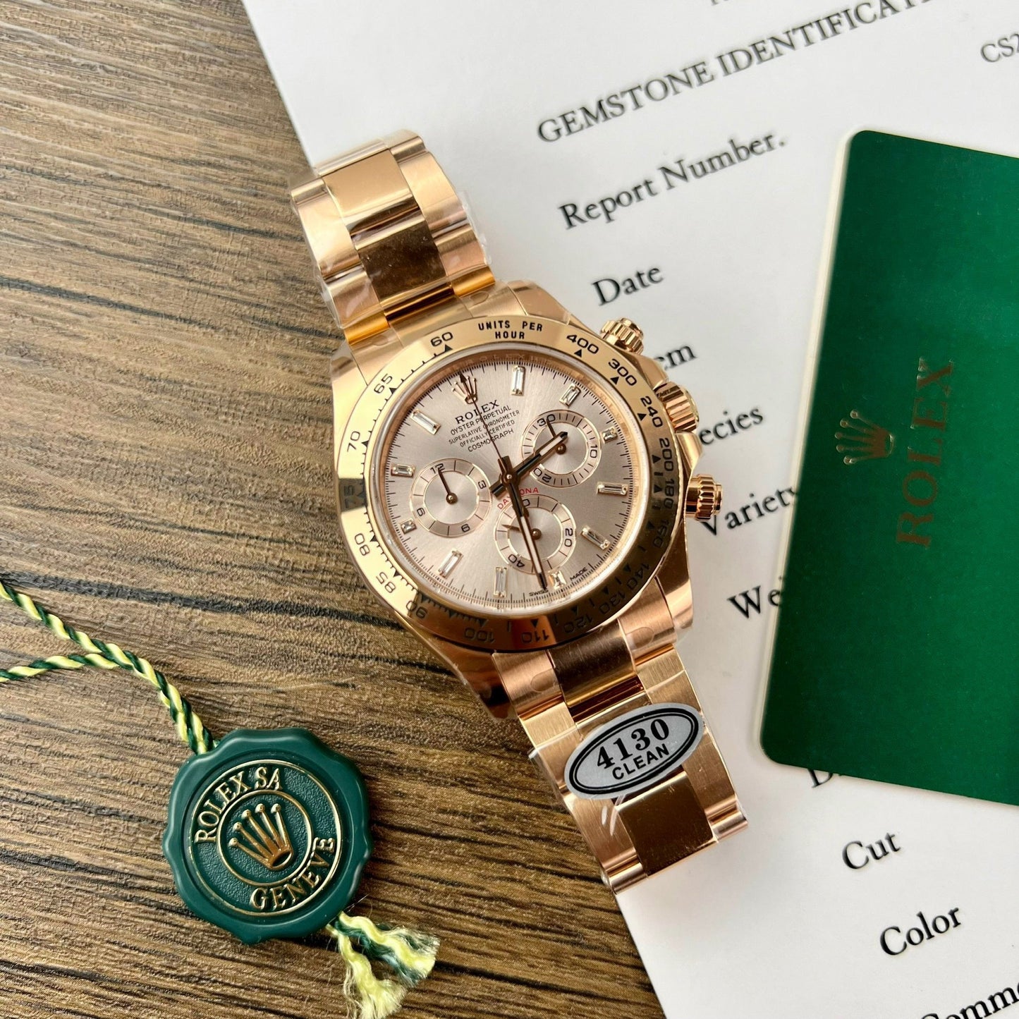 Rolex Cosmograph Daytona 40 mm Or Everose 116505 1: 1 Meilleure édition Clean Factory Version la plus récente