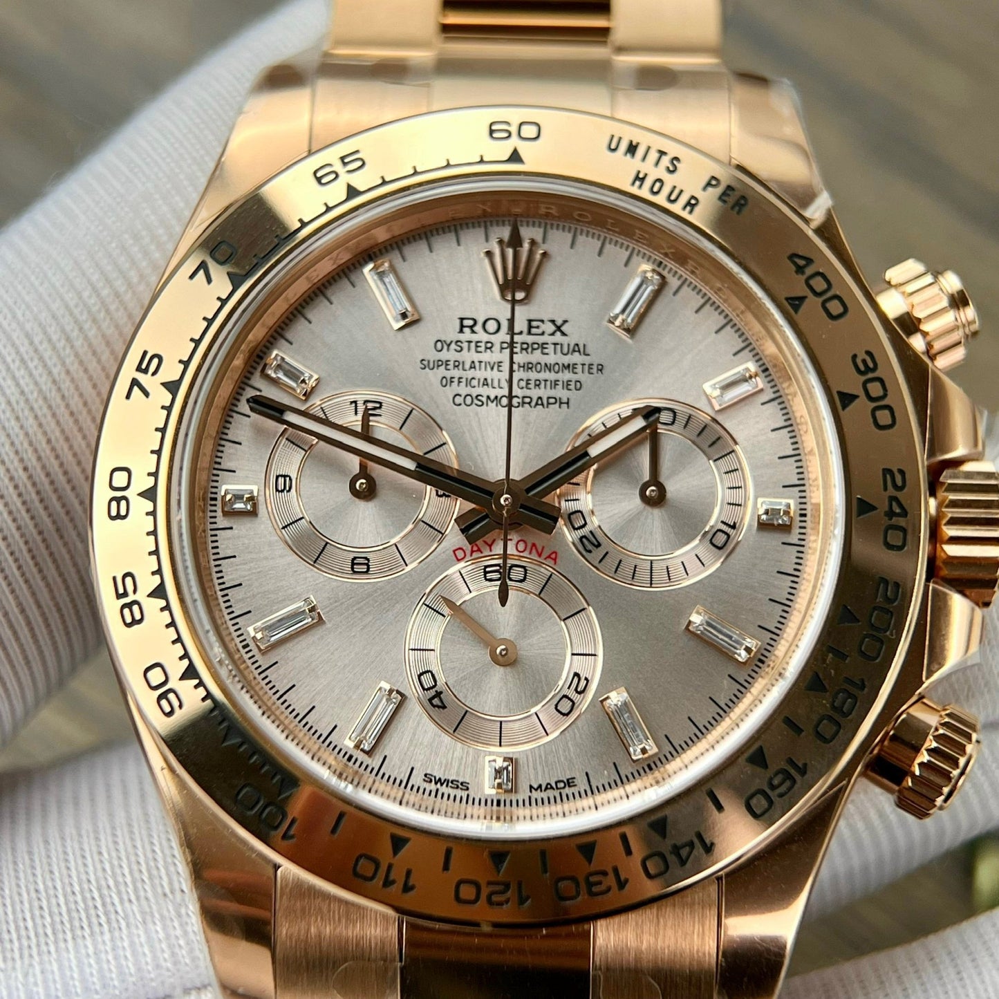 Rolex Cosmograph Daytona 40 mm Or Everose 116505 1: 1 Meilleure édition Clean Factory Version la plus récente