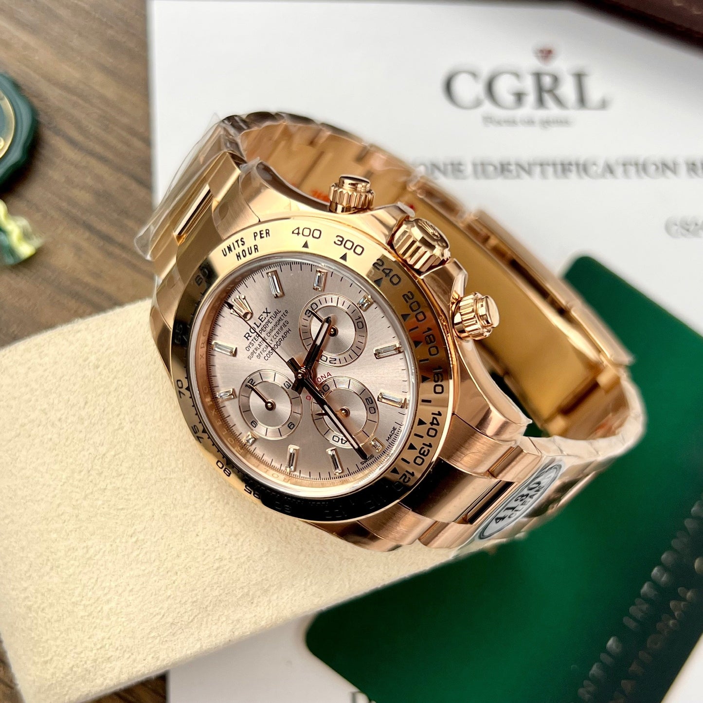 Rolex Cosmograph Daytona 40 mm Or Everose 116505 1: 1 Meilleure édition Clean Factory Version la plus récente