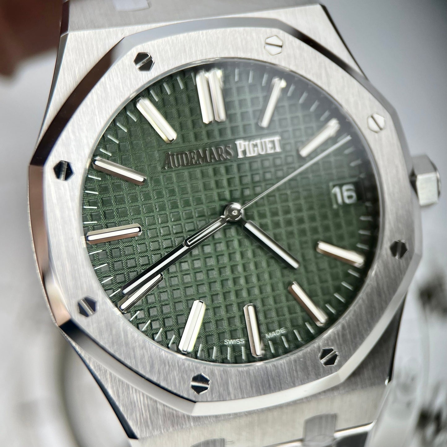 Audemars Piguet Royal Oak 15510ST.OO.1320ST.04 1:1 Mejor edición ZF Factory Green Dial Versión más reciente