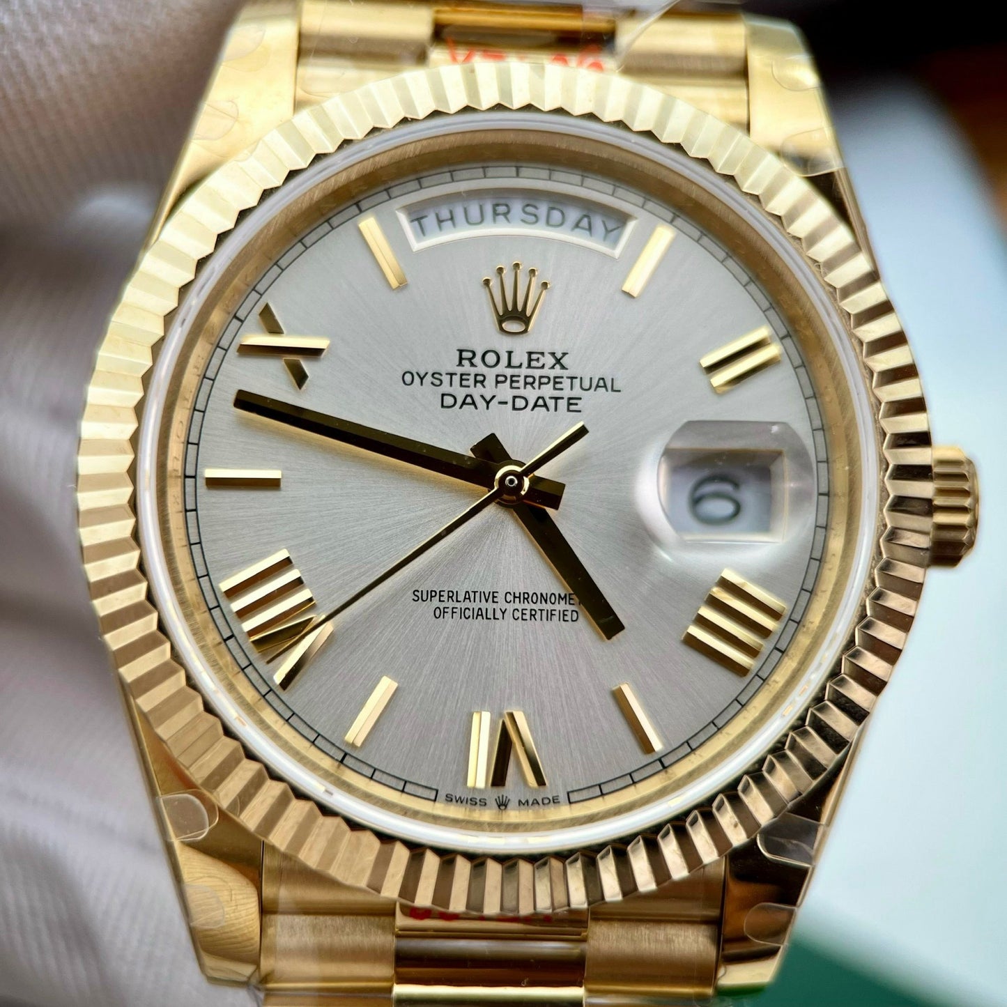 Rolex Day Date M228238-0002 1:1 Meilleure édition GM Factory V3 Version contrepoids