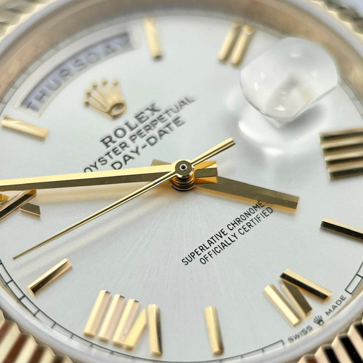 Rolex Day Date M228238-0002 1:1 Meilleure édition GM Factory V3 Version contrepoids