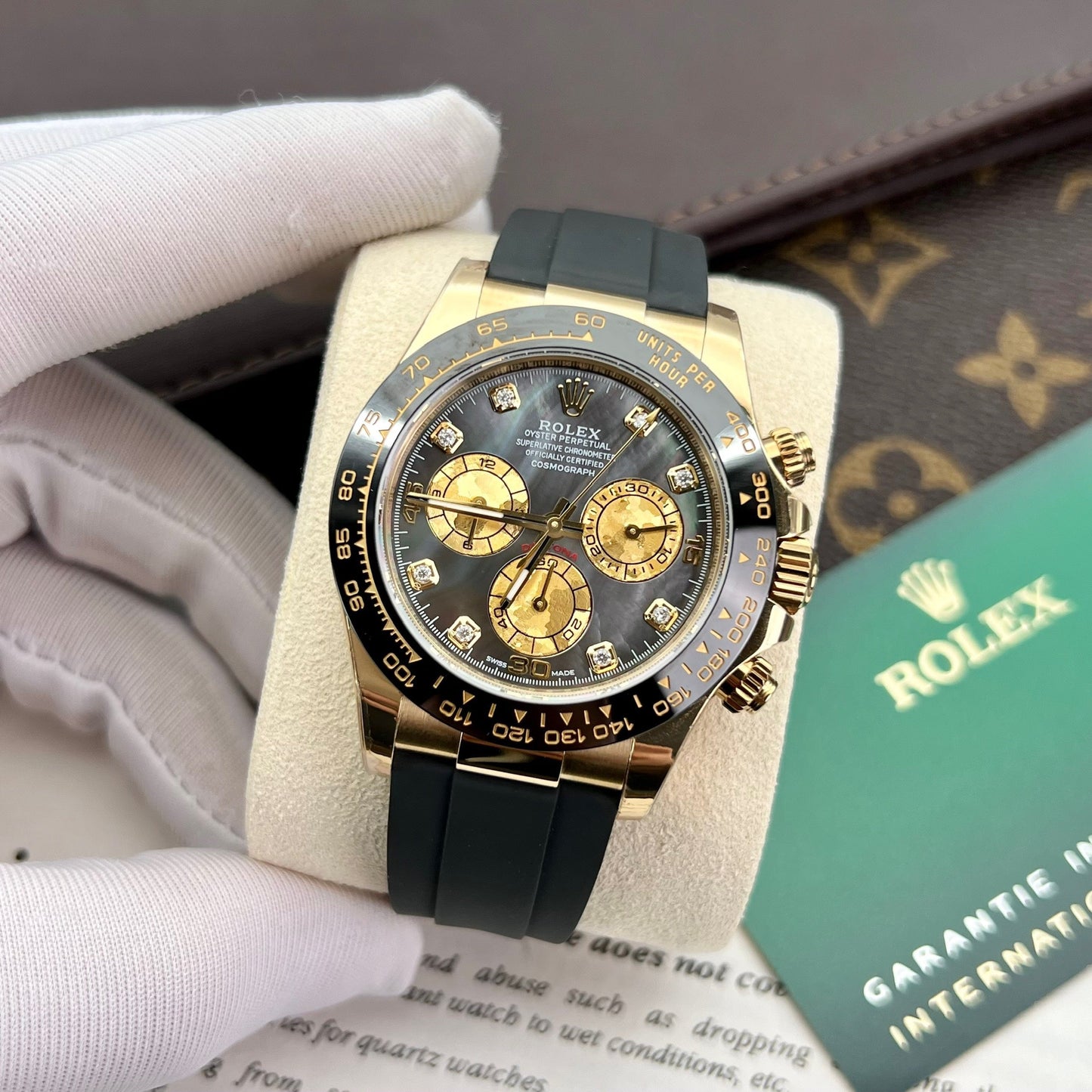 Rolex Daytona 116518 Madrepérola Preto 1:1 melhor edição BT Factory