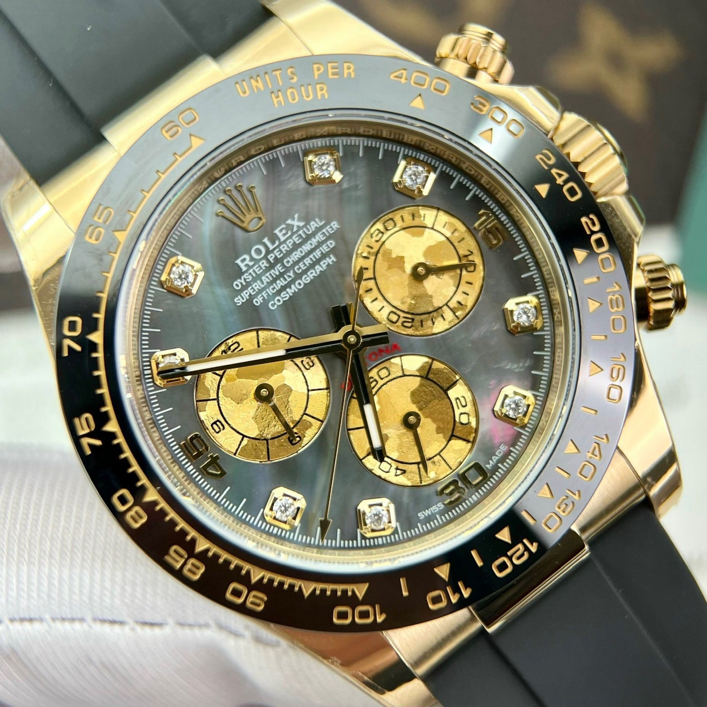 Rolex Daytona 116518 Madrepérola Preto 1:1 melhor edição BT Factory