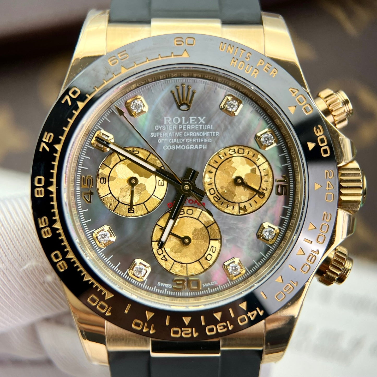 Rolex Daytona 116518 Madrepérola Preto 1:1 melhor edição BT Factory