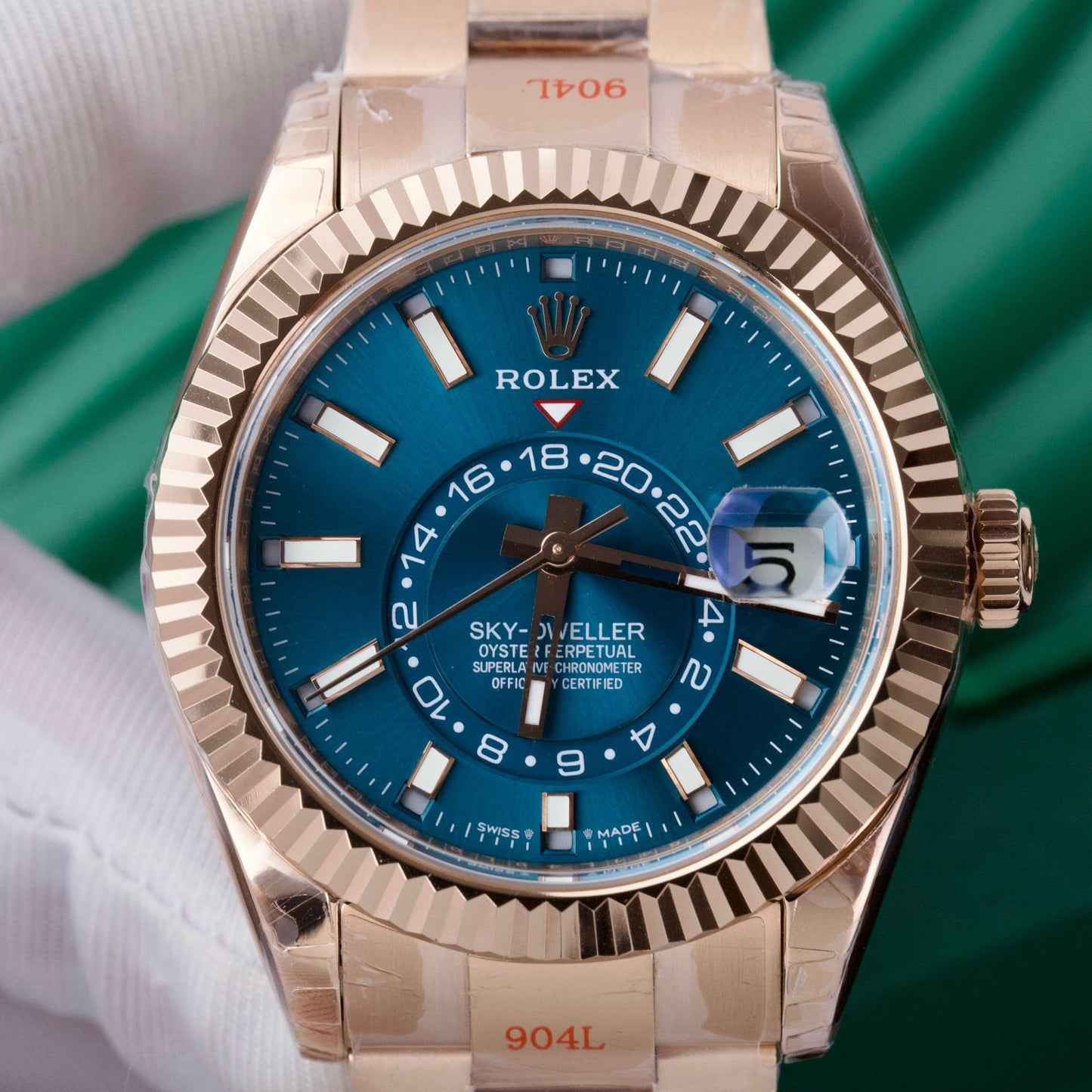 Rolex Sky Dweller M336935-0001 Or Everose V2 Meilleure édition 1:1 Noob Factory