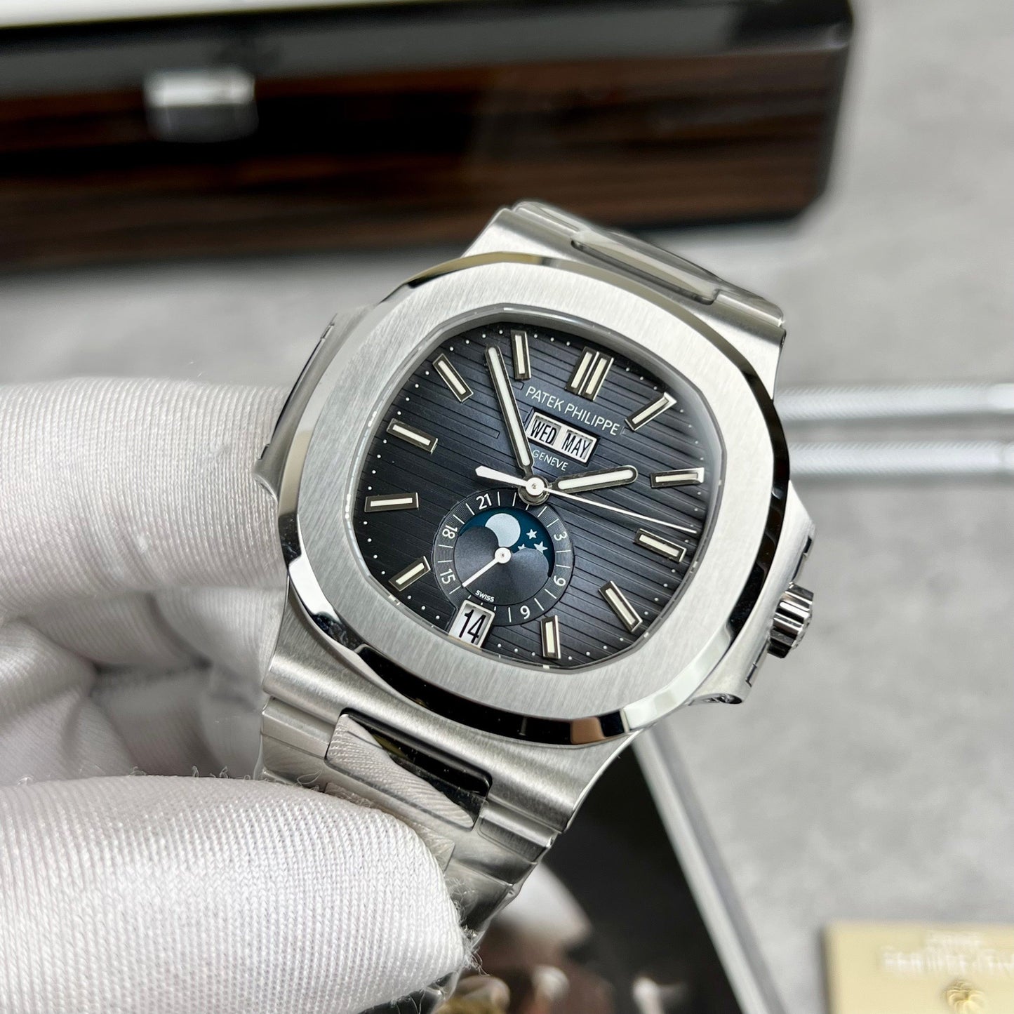 Patek Philippe Nautilus 5726/1A-014 V2 1:1 Meilleure édition PPF Factory Cadran bleu