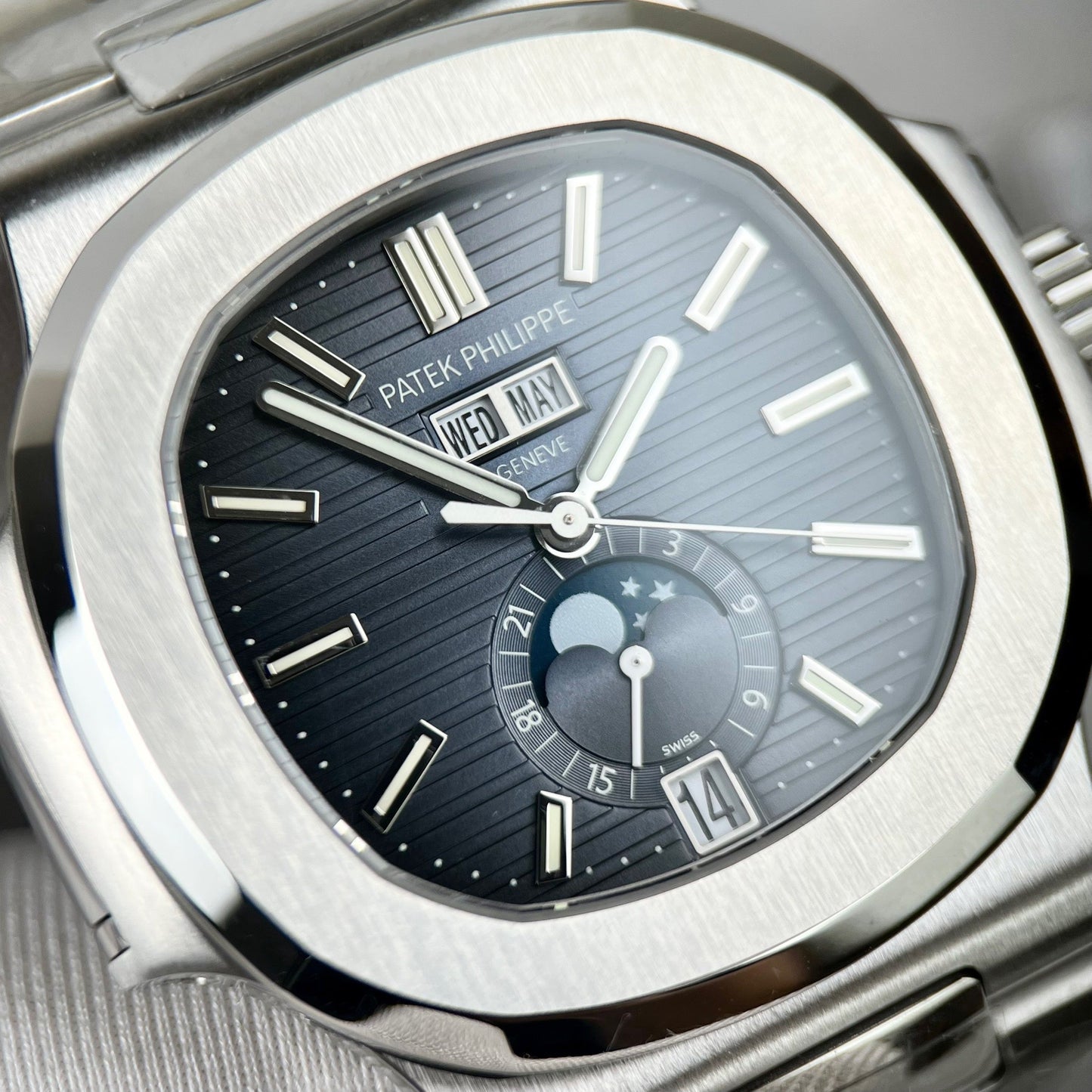 Patek Philippe Nautilus 5726/1A-014 V2 1:1 Meilleure édition PPF Factory Cadran bleu