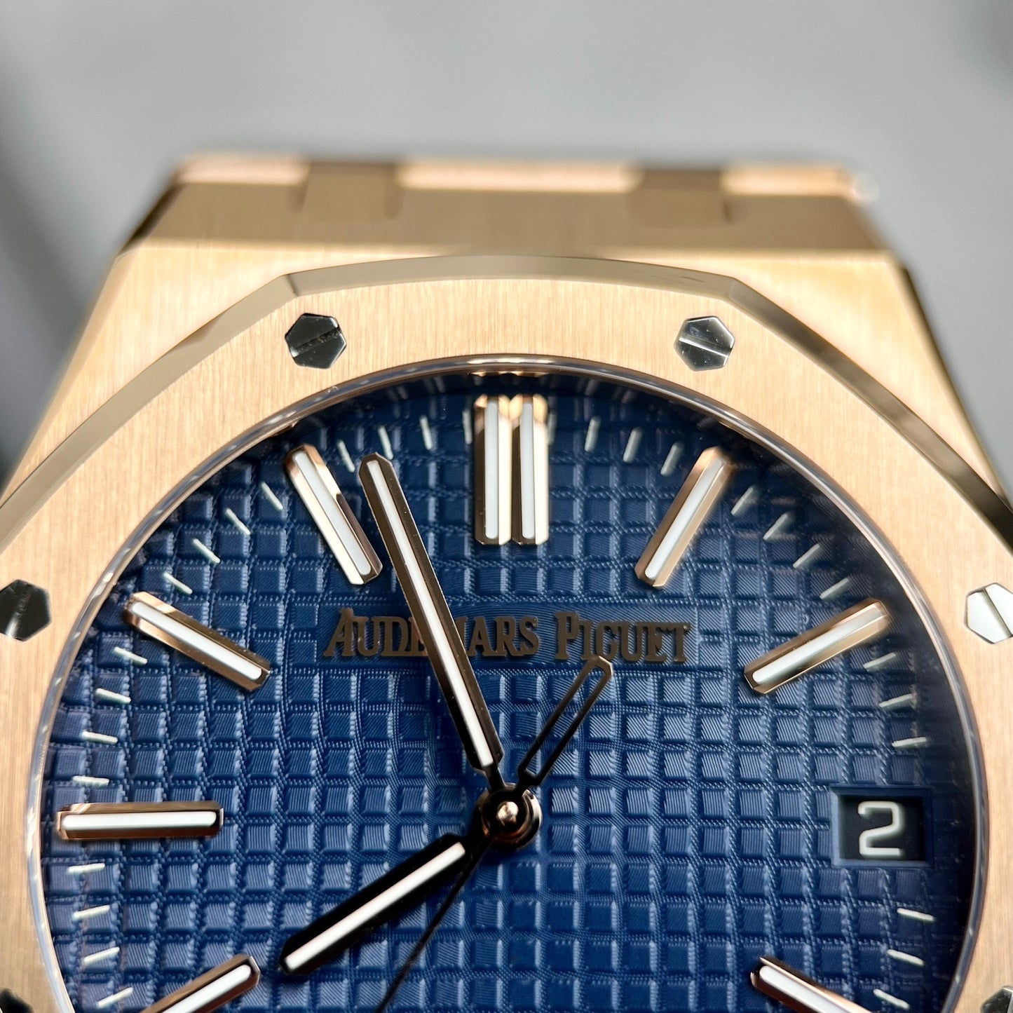 Audemars Piguet Royal Oak 15510 1:1 Meilleure édition APS Factory Blue Dial or rose