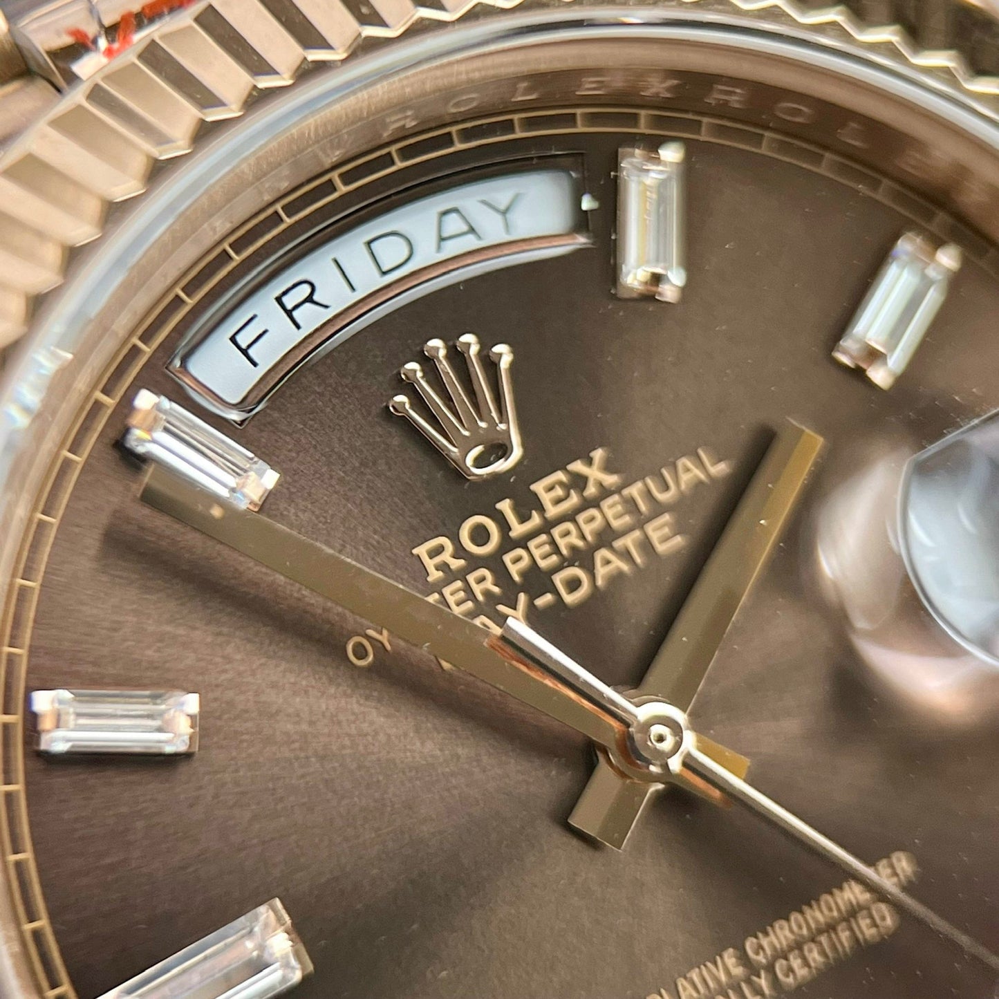 Rolex Day Date M228235-0003 1:1 Meilleure édition GM Factory V3 Cadran Chocolat Version Contrepoids