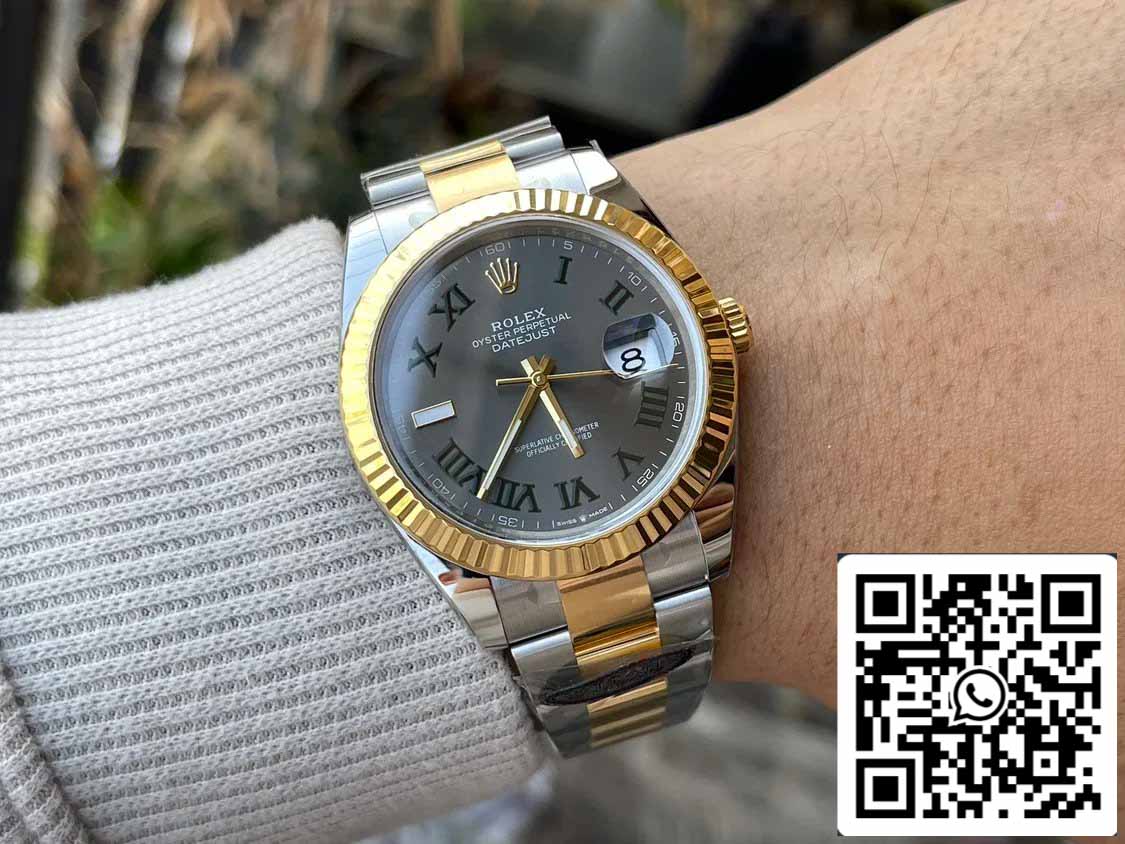 Rolex Datejust M126333-0019 1:1 Best Edition Clean Factory 41 mm Wimbledon Zifferblatt Oyster Strap