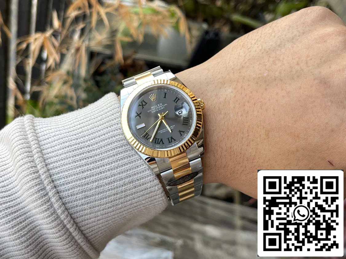 Rolex Datejust M126333-0019 1:1 Best Edition Clean Factory 41 mm Wimbledon Zifferblatt Oyster Strap