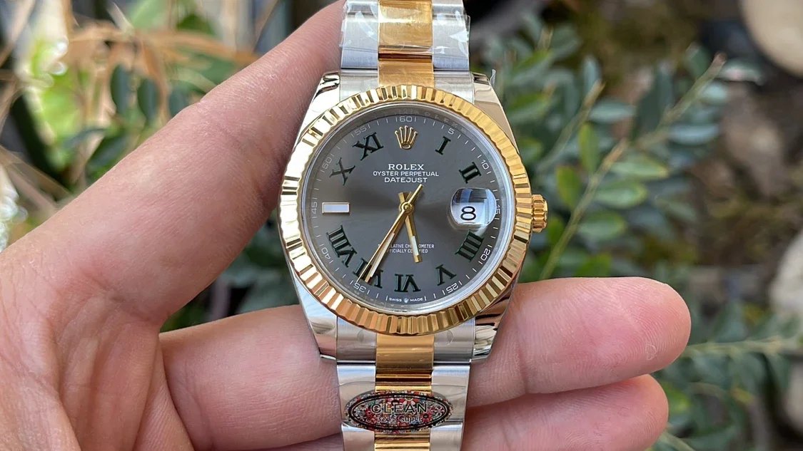 Rolex Datejust M126333-0019 1:1 Best Edition Clean Factory 41 mm Wimbledon Zifferblatt Oyster Strap