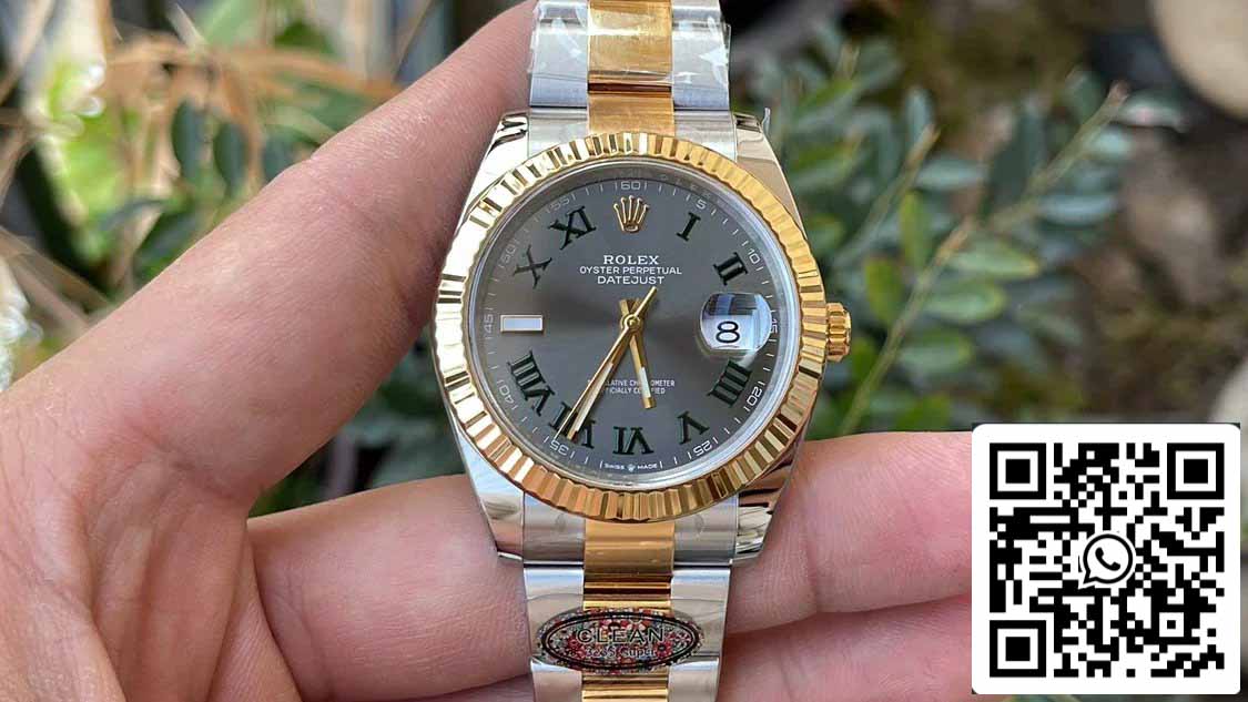 Rolex Datejust M126333-0019 1:1 Best Edition Clean Factory 41 mm Wimbledon Zifferblatt Oyster Strap