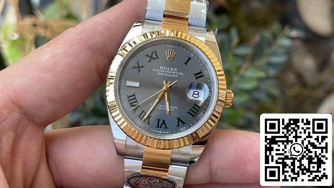 Rolex Datejust M126333-0019 1:1 Best Edition Clean Factory 41 mm Wimbledon Zifferblatt Oyster Strap