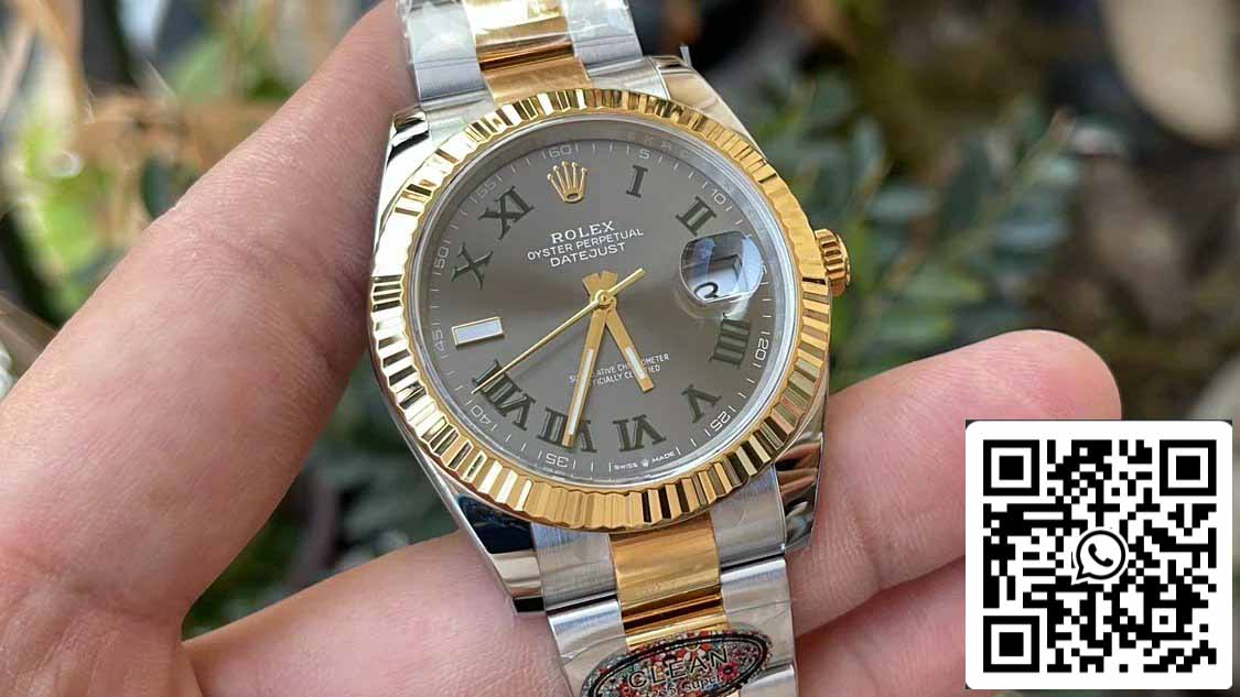 Rolex Datejust M126333-0019 1:1 Best Edition Clean Factory 41 mm Wimbledon Zifferblatt Oyster Strap