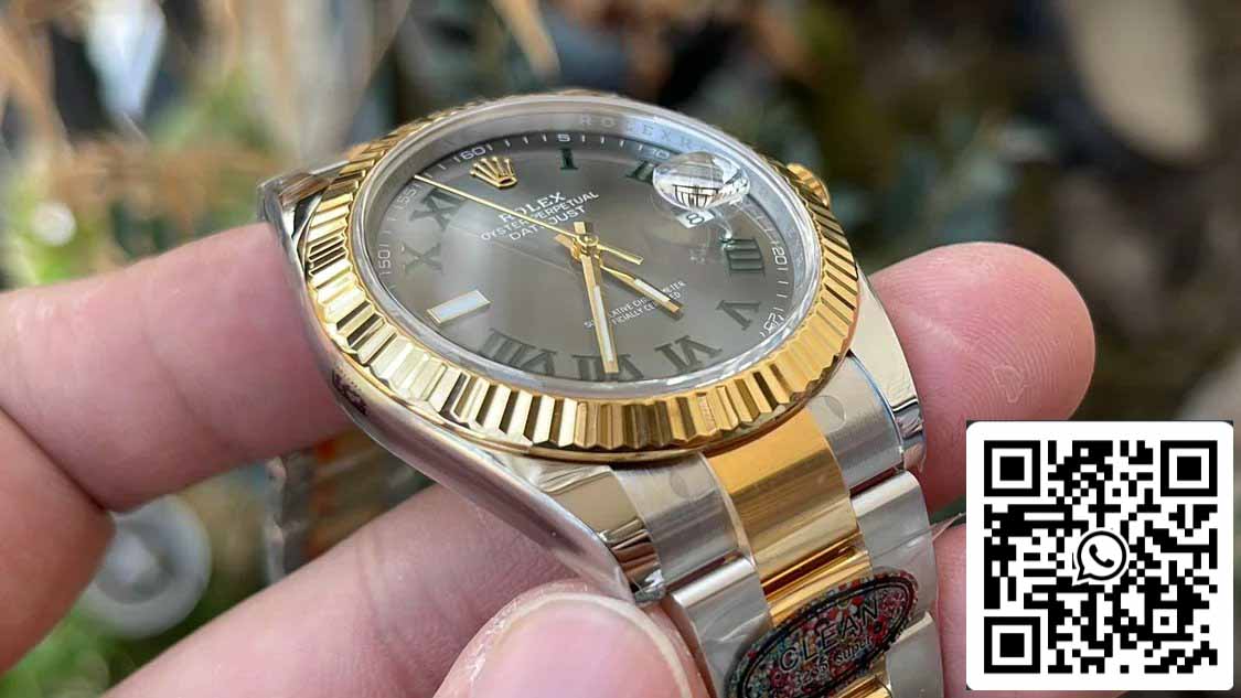 Rolex Datejust M126333-0019 1:1 Best Edition Clean Factory 41 mm Wimbledon Zifferblatt Oyster Strap