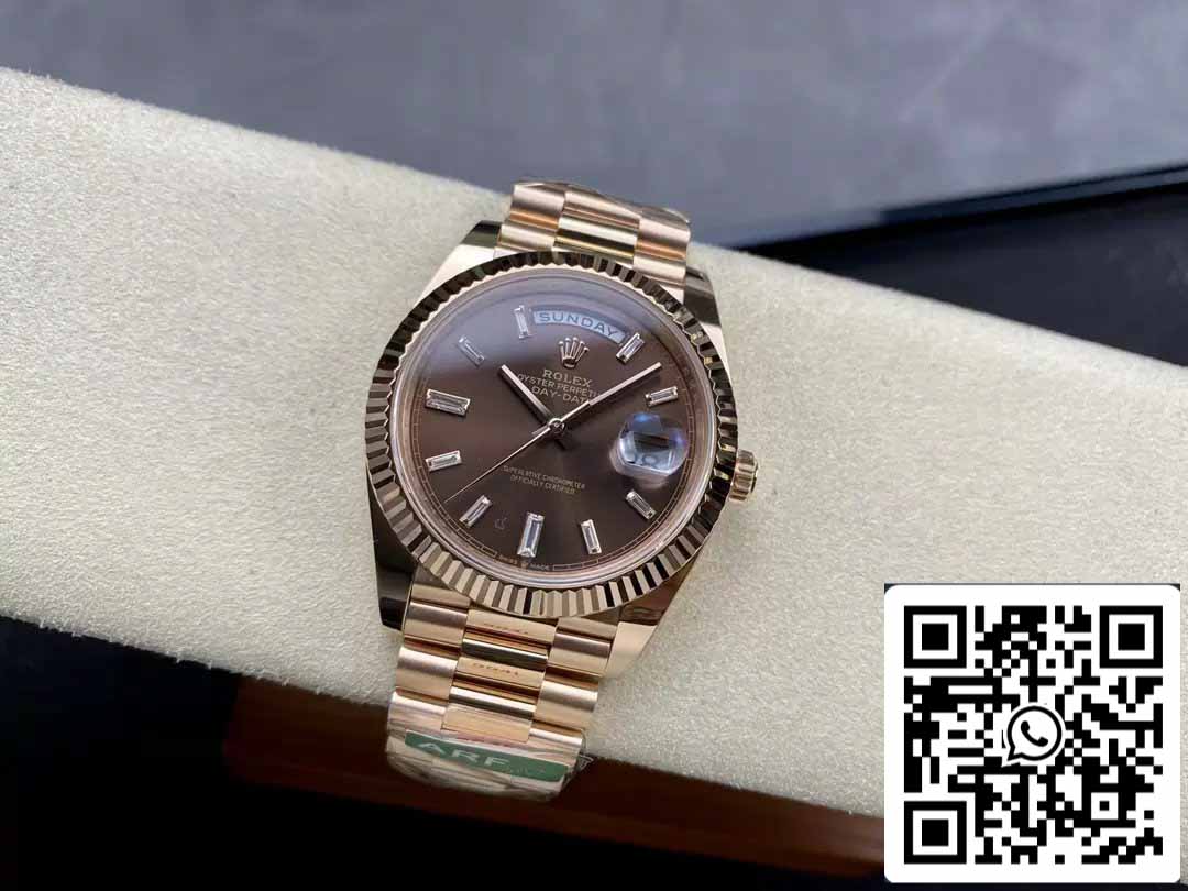 Rolex Day Date 40 M228235-0003 Cadran chocolat 1:1 Meilleure édition Mouvement AR Factory 3255