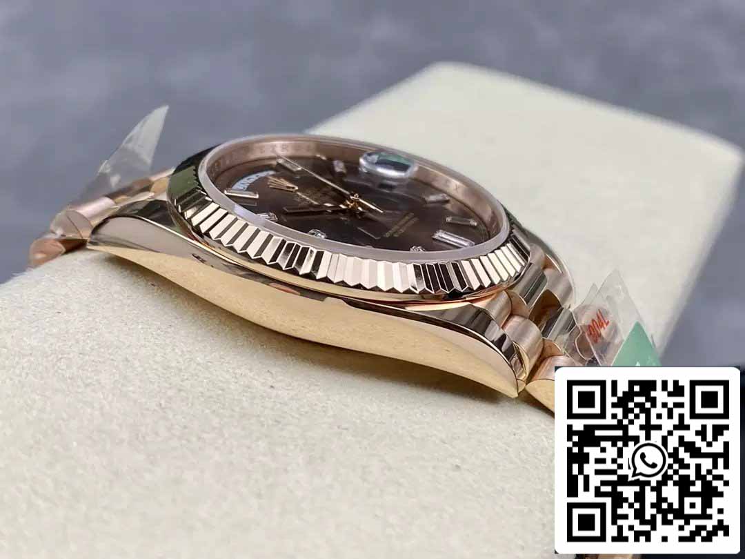 Rolex Day Date 40 M228235-0003 Cadran chocolat 1:1 Meilleure édition Mouvement AR Factory 3255