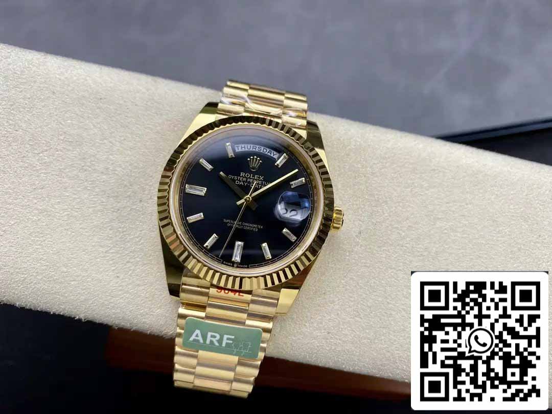 Rolex Day Date 40 M228238-0004 Cadran noir 1:1 Meilleure édition Mouvement AR Factory 3255