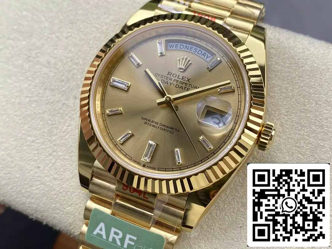 Rolex Day Date 40 M228238-0005 Cadran en or jaune 1:1 Meilleure édition Mouvement AR Factory 3255