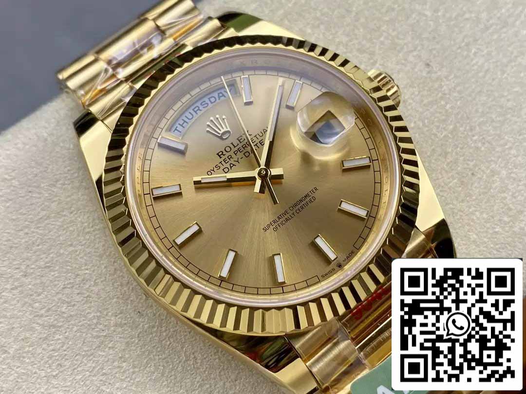 Rolex Day Date 40 M228238-0003 Cadran en or jaune 1:1 Meilleure édition Mouvement AR Factory 3255