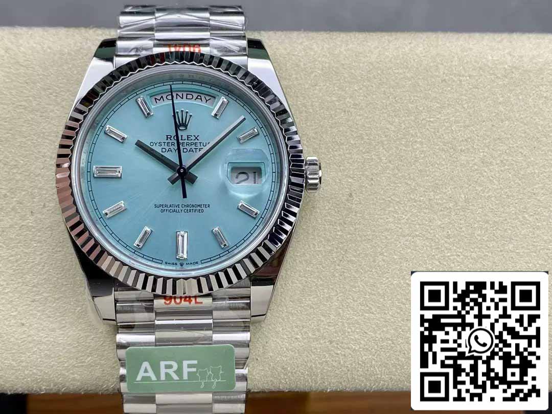 Rolex Day Date 40 M228236-0006 Cadran Tiffany 1:1 Meilleure édition Mouvement AR Factory 3255