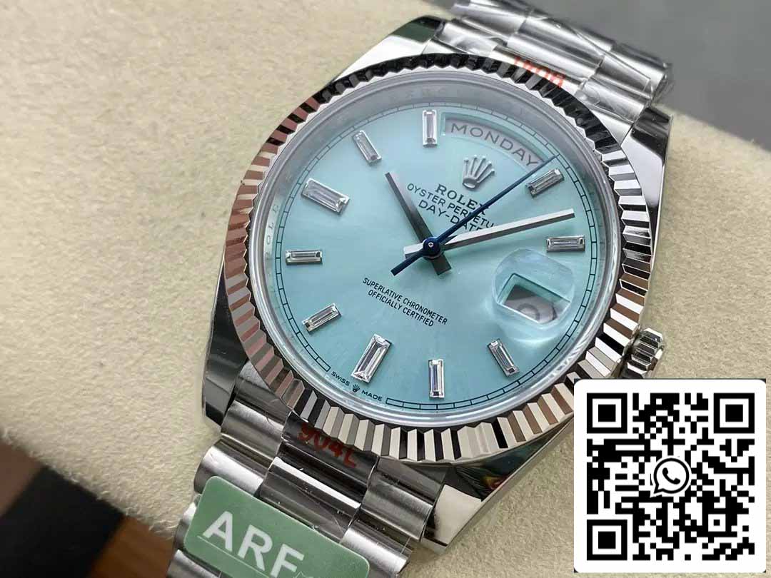 Rolex Day Date 40 M228236-0006 Cadran Tiffany 1:1 Meilleure édition Mouvement AR Factory 3255