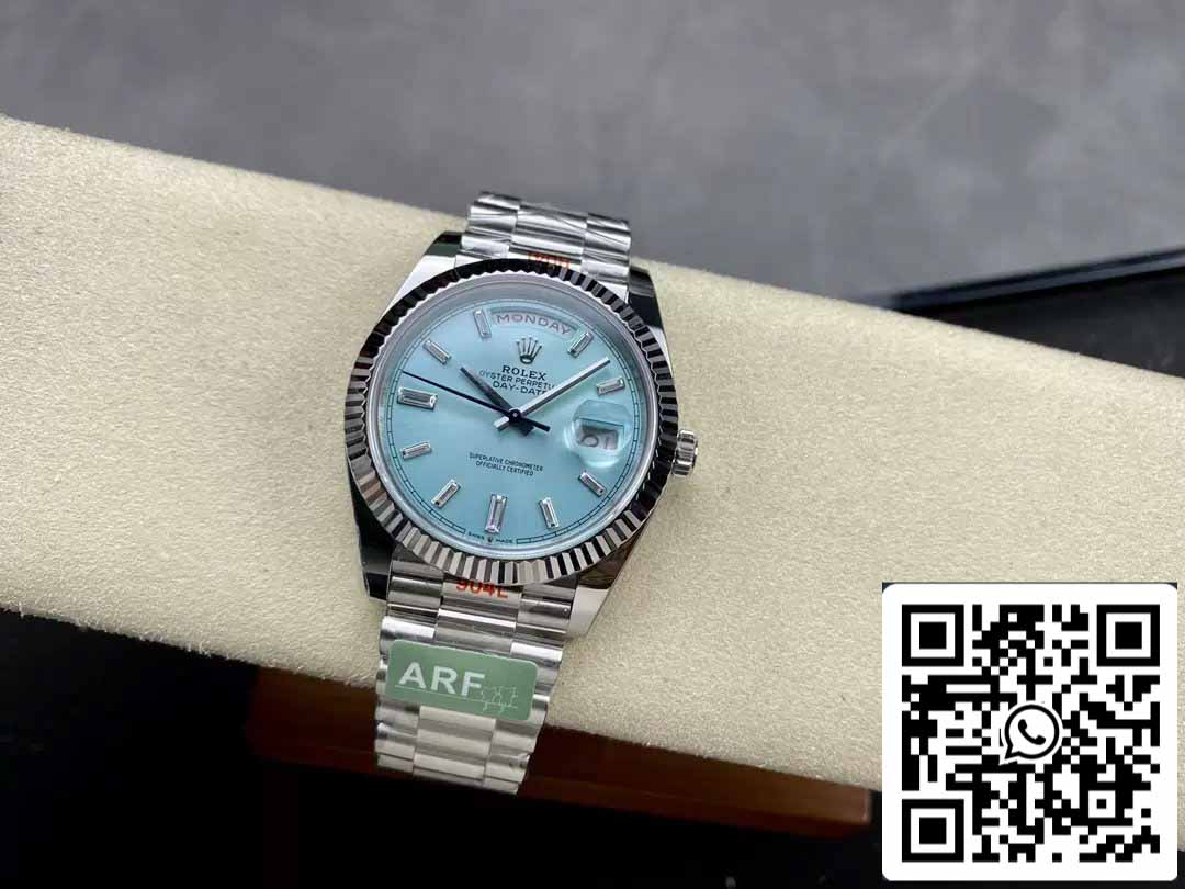 Rolex Day Date 40 M228236-0006 Cadran Tiffany 1:1 Meilleure édition Mouvement AR Factory 3255