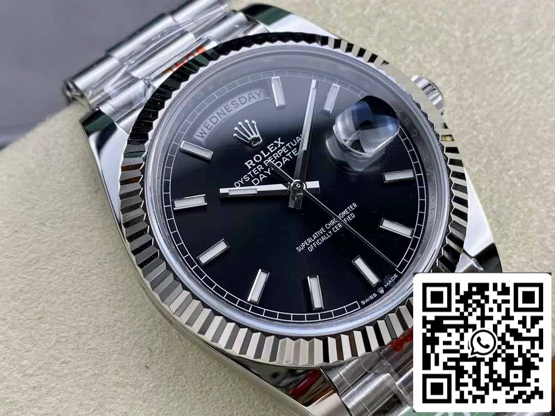 Rolex Day Date 40 M228239-0004 Cadran noir 1:1 Meilleure édition Mouvement AR Factory 3255