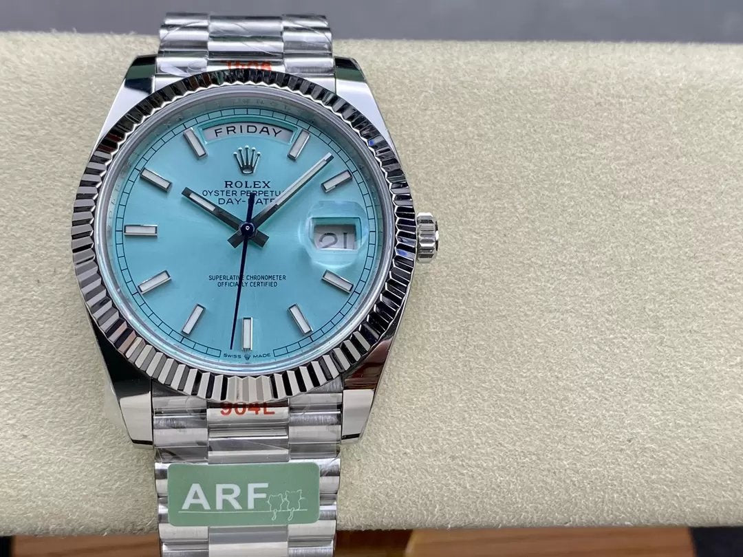 Rolex Day Date 40 M228236-0018 Cadran Tiffany 1:1 Meilleure édition Mouvement AR Factory 3255