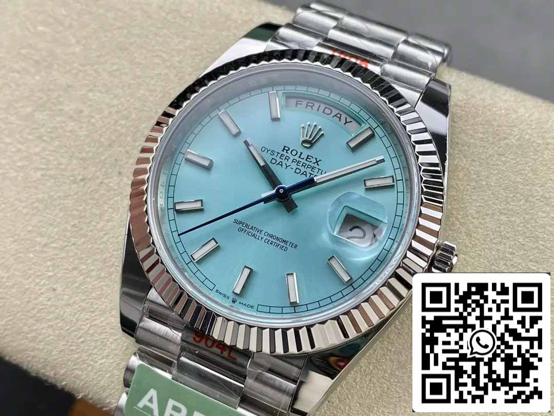 Rolex Day Date 40 M228236-0018 Cadran Tiffany 1:1 Meilleure édition Mouvement AR Factory 3255