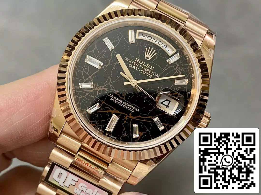 Rolex Day Date 40 M228235-0045 Eisenkiesel Diamond Dial1: 1 Meilleure édition QF Factory 183 grammes