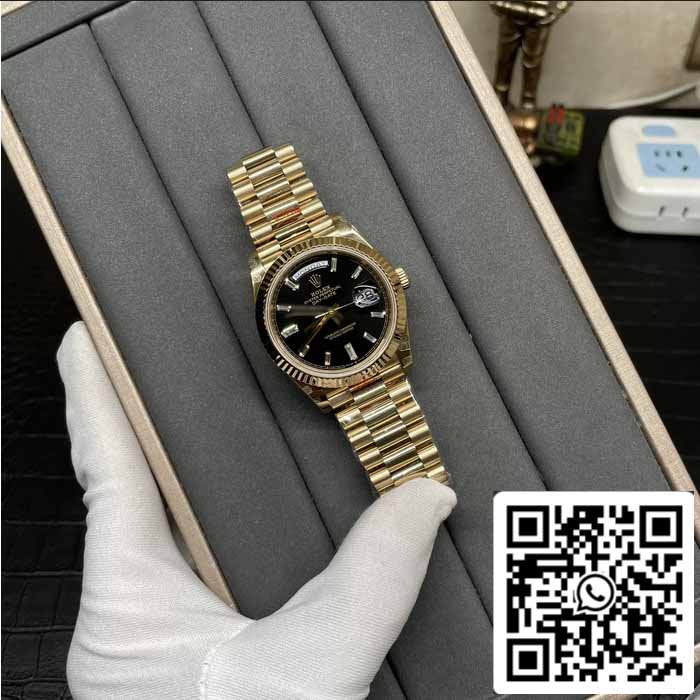 Rolex Day Date 40 M228238 -0004 Cadran diamant noir 1: 1 Meilleure édition GM Factory V3 Version contrepoids