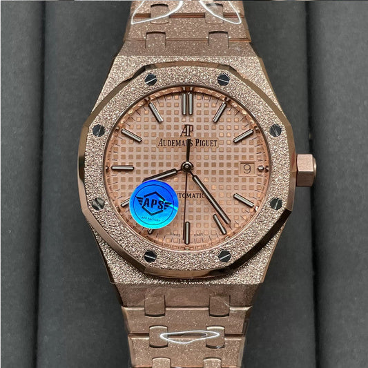 Audemars Piguet 15454OR.GG.1259OR.03 Frost Gold 1:1 beste Edition APS Factory Roségold Zifferblatt Roségold