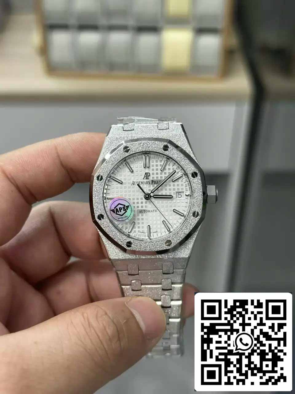 Audemars Piguet 15454BC.GG.1259BC.01 Frost Gold 1:1 best edition APS Factory White dial