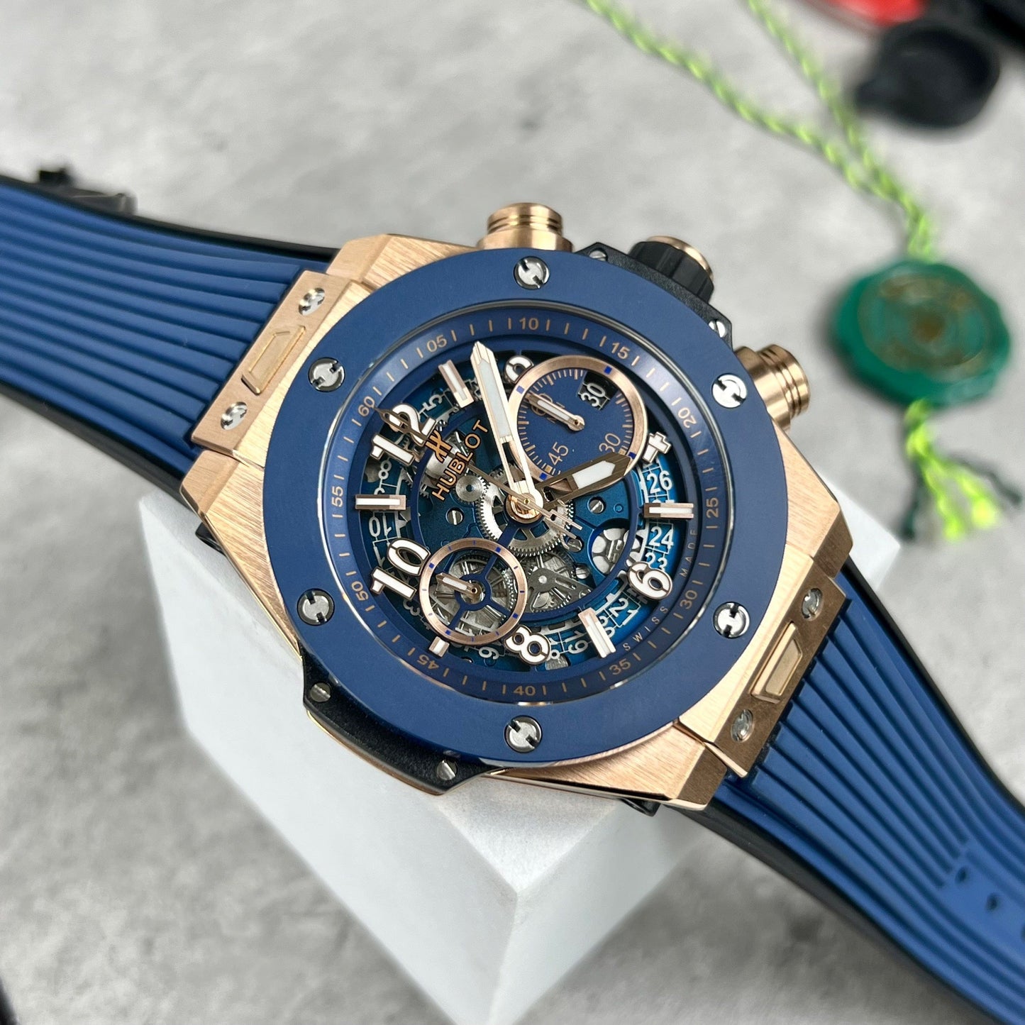 Hublot Big Bang Unico 421.OL.5180.RX 44 mm 1:1 Meilleure édition BBF Factory Bracelet bleu 