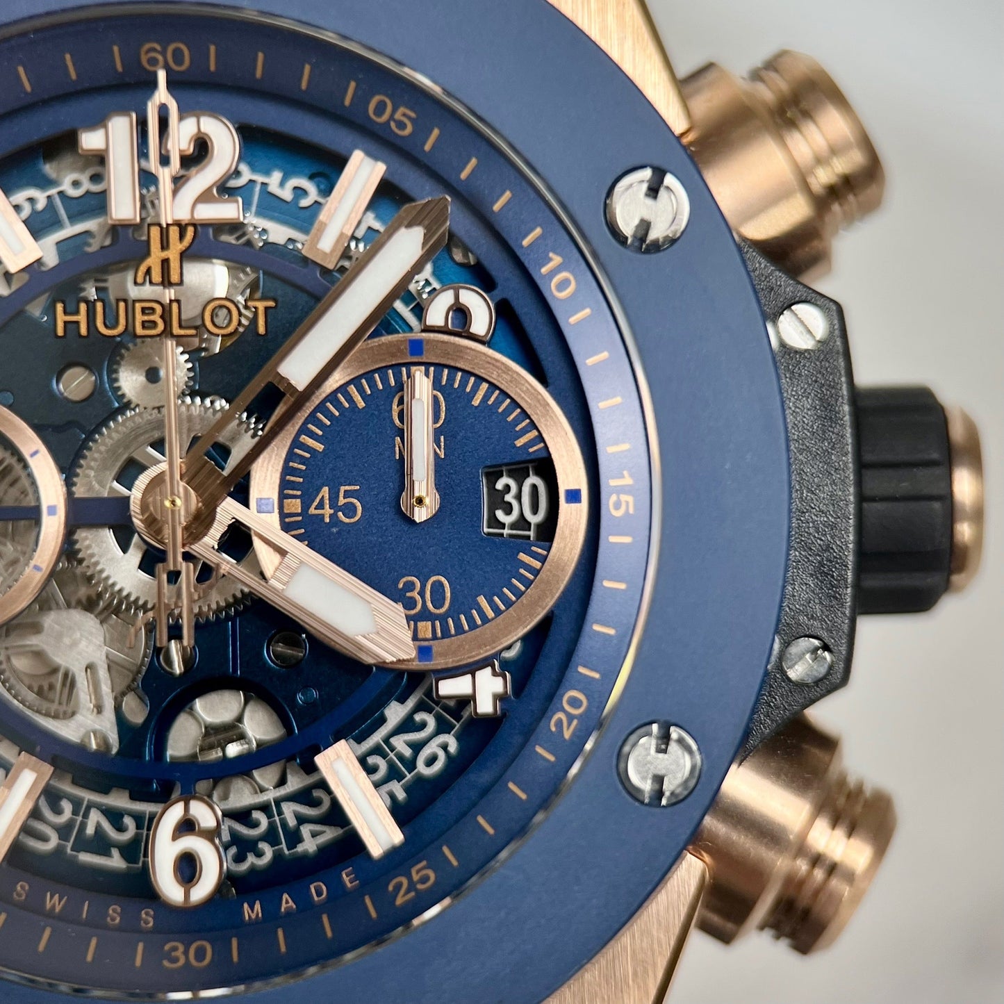 Hublot Big Bang Unico 421.OL.5180.RX 44 mm 1:1 Meilleure édition BBF Factory Bracelet bleu 