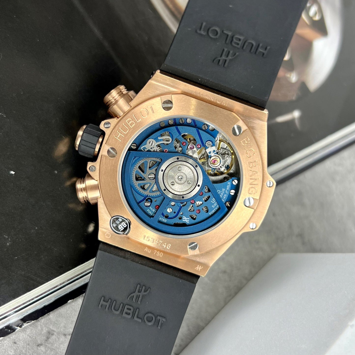 Hublot Big Bang Unico 421.OL.5180.RX 44 mm 1:1 Meilleure édition BBF Factory Bracelet bleu 